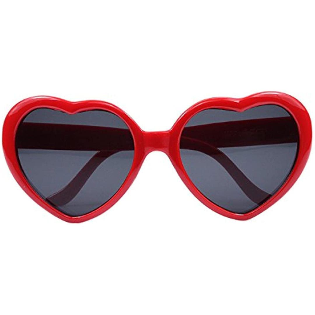 Women's polarized heart-shaped sunglasses retro fashion cute Retro oversized UV400 protective lenses