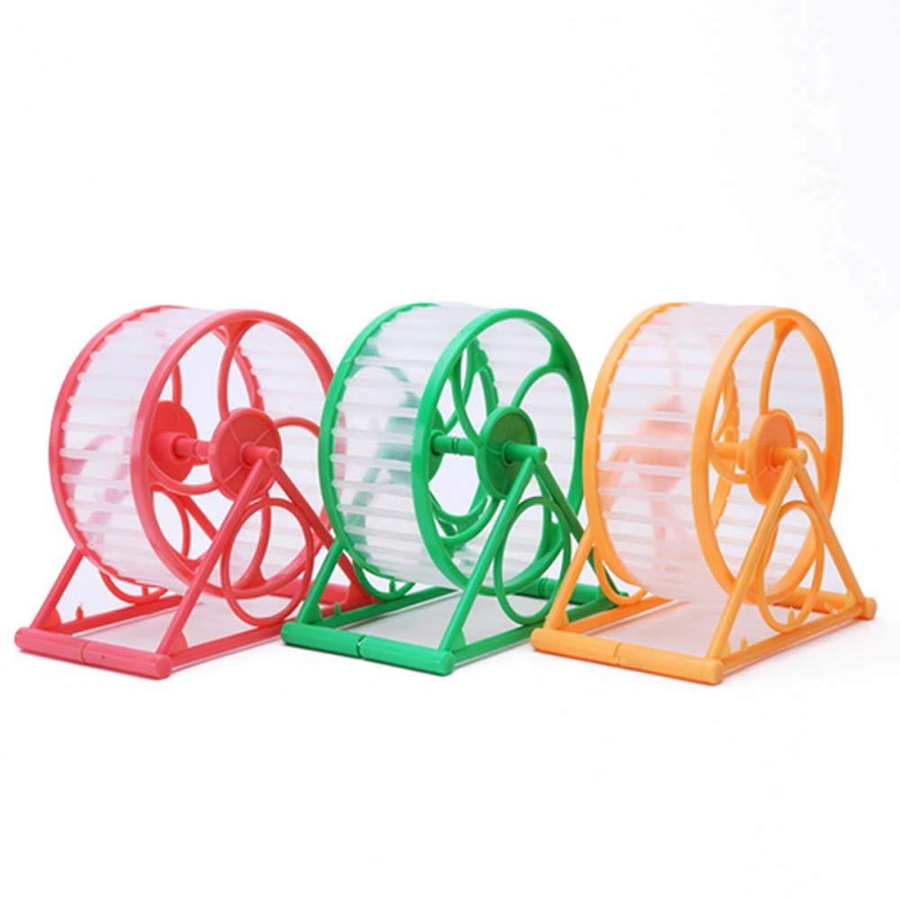 Hamster Exercise Wheel, Silent Running Wheel with Stand for Hamsters, Gerbils, Mice and Other Small Pets, Hamster Wheel Cage (Random Color, 1 PC)