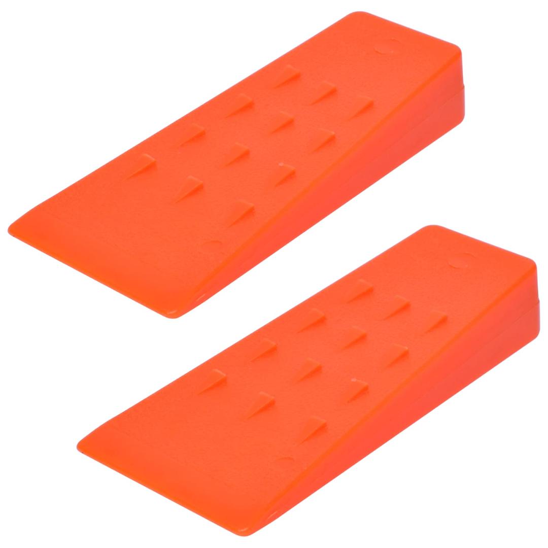 Tree Felling Wedges with Spikes for Safe Cutting-5.5'' Inches ABS Plastic Wood Splitting Tree Cutting Wedge, Logging Supplies Tools (2 Packs)