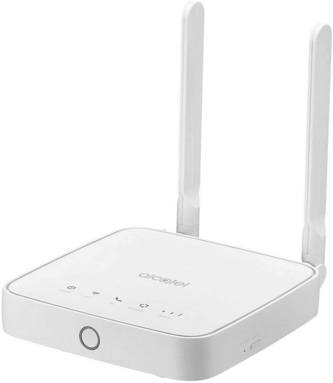 Router Alcatel Link Hub 4G LTE Unlocked Worldwide HH41NH Multibam 150 Mbps Wi-Fi (4G LTE Canada Latin Caribbean Euro Asia Africa) + RJ45 Up to 32 Users w/ 2 Antennas