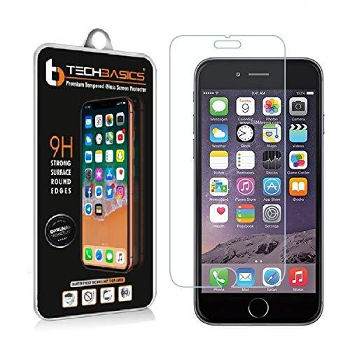 TechBasics TBTGIP6 Tempered Glass Screen Protector for Apple iPhone 6 (Clear)