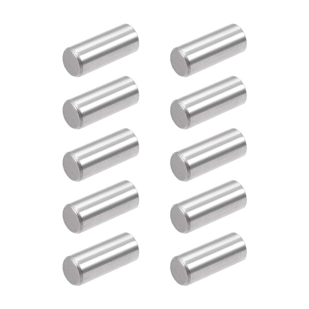 uxcell 10Pcs 8mm x 20mm Dowel Pin 304 Stainless Steel Shelf Support Pin Fasten Elements Silver Tone