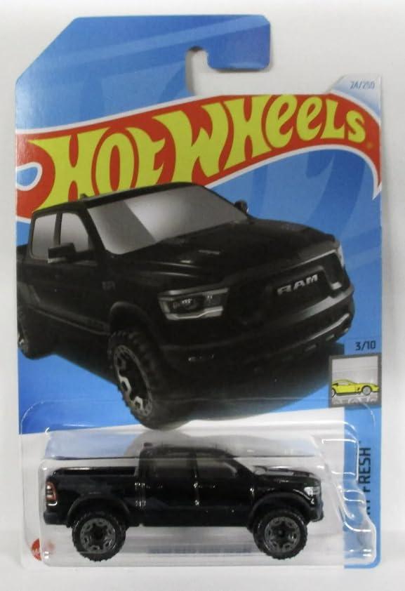 Hot Wheels 2020 Ram 1500 Rebel (Black), 3/10 Factory Fresh