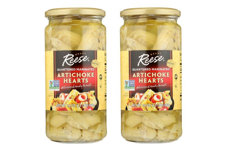 Reese Marinated Artichoke - 24 Ounces (Pack of 2)