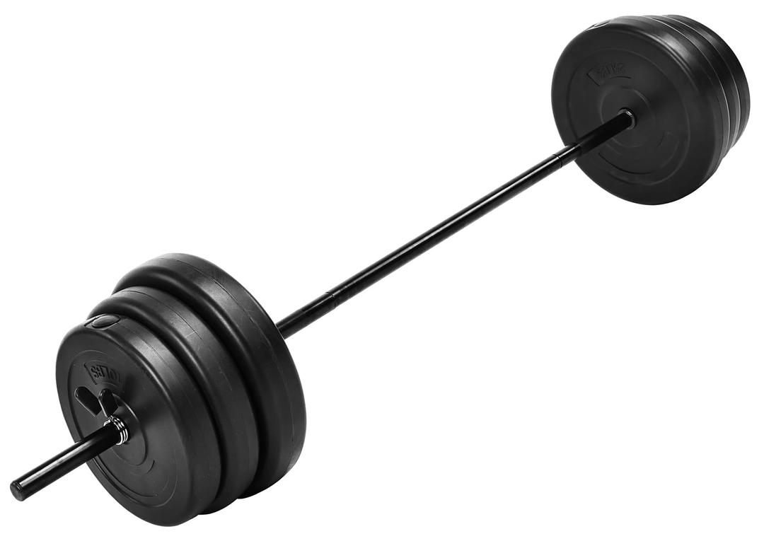 100-Pound Weight Set for Home Gym with Six Plates and Optional 1x 5FT Standard Barbell with Locks