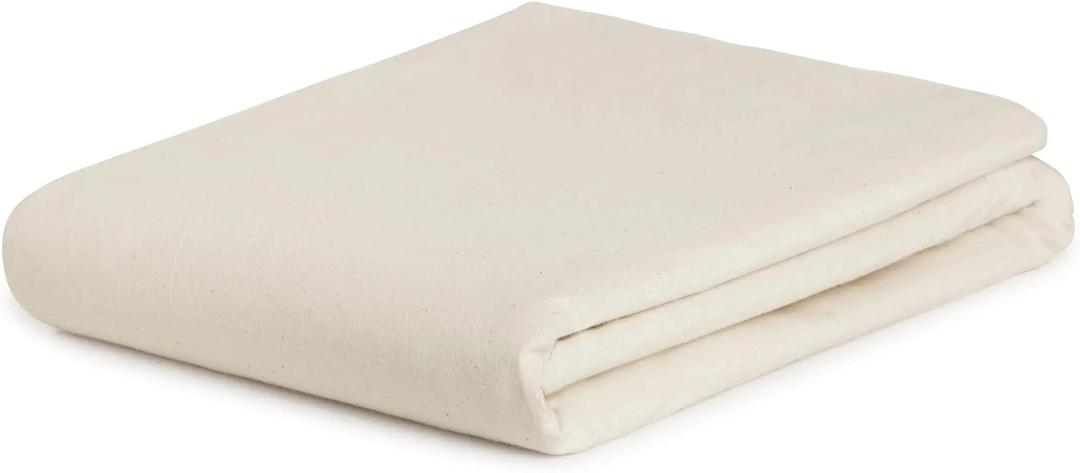 Quienz Plain Off-White Solid Fabric Material | Fabric Width - 46" Inch | Fabric Lenght - 1 Meter