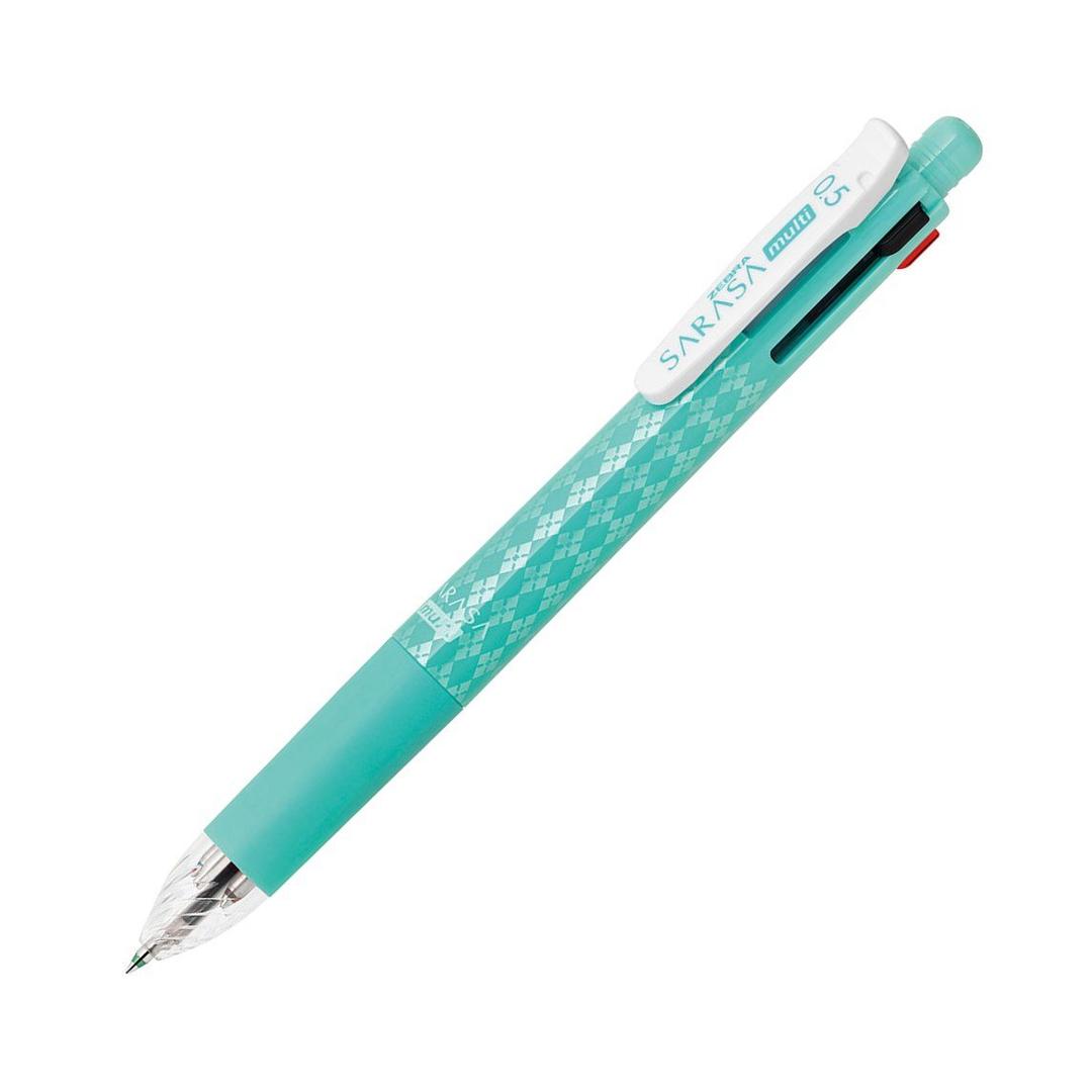 ZEBRA P-J4SA11-BG Multi-functional Pen, 4 Colors + Sharp, Sarasa Multi, 0.5, Blue Green