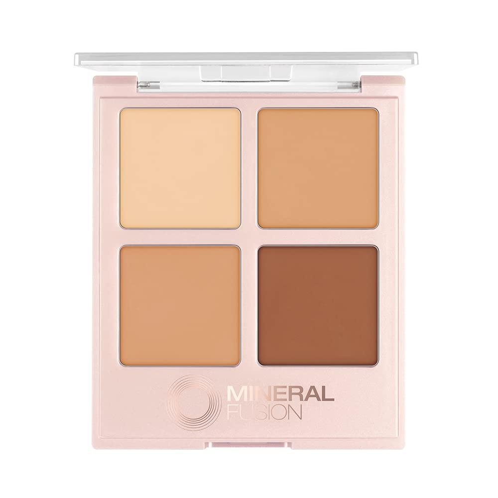 Mineral Fusion Concealer Palette, Warm to Deep, Decadence, Set of 4 Shades