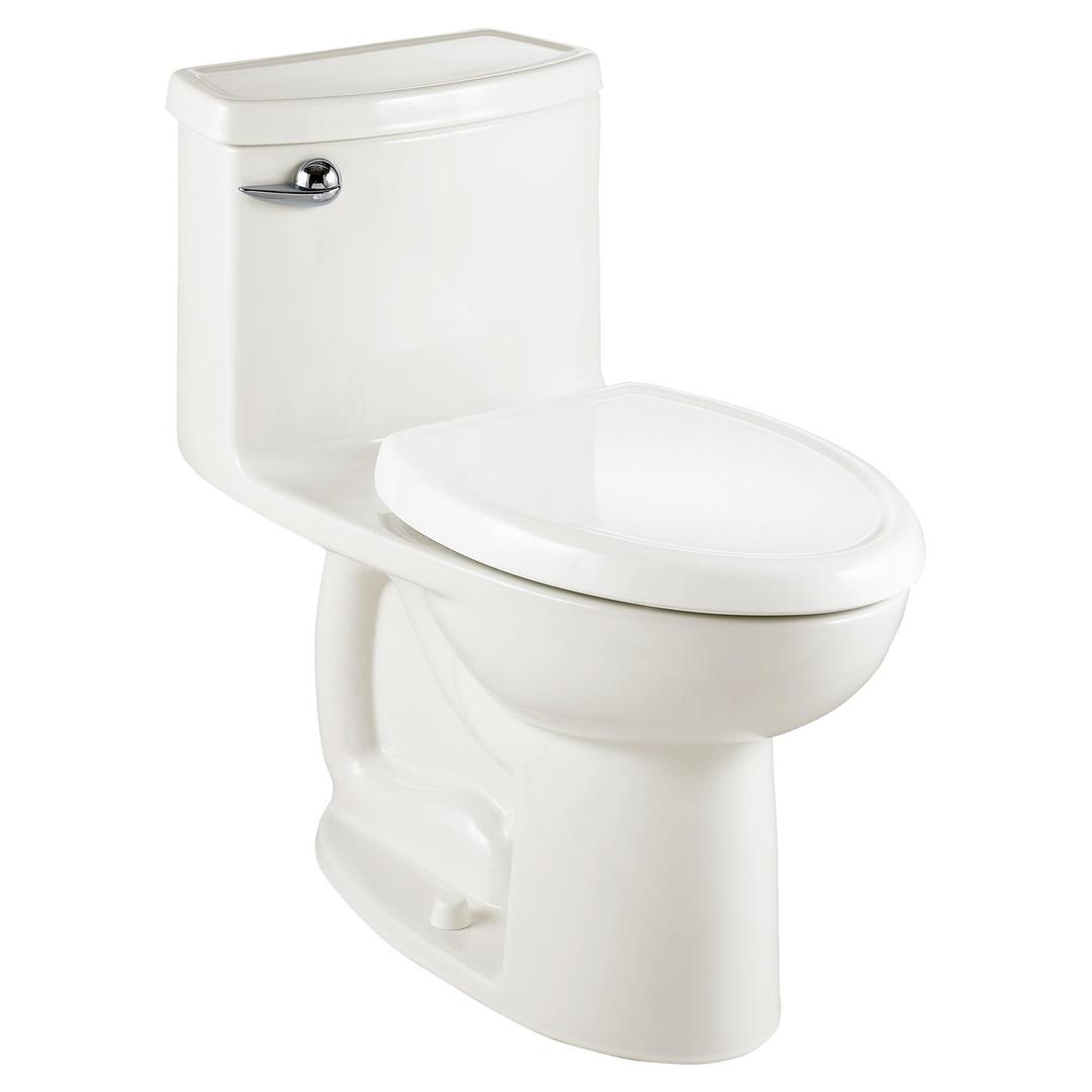 American Standard612AA001.020 Compact Cadet 3, One-Piece Toilet with Slow-Close Seat and Wax Ring, Elongated Front, Left-Hand Flush, White, 1.28 gpf