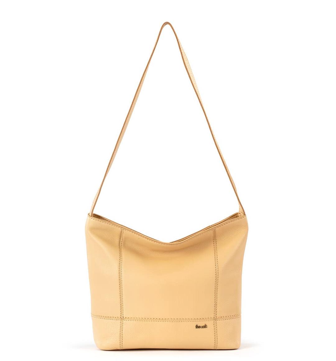 The SakDe Young Hobo Bag in Leather, Buttercup