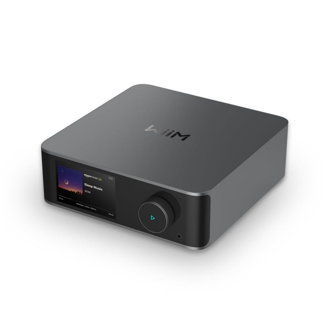 WiiM Ultra Music Streamer & Digital Preamp | 3.5" Touchscreen, Compatible with Google Cast & Alexa, Stream Spotify, Amazon Music, Tidal & More | HDMI ARC, Phono Input & Headphone Output | Space Gray