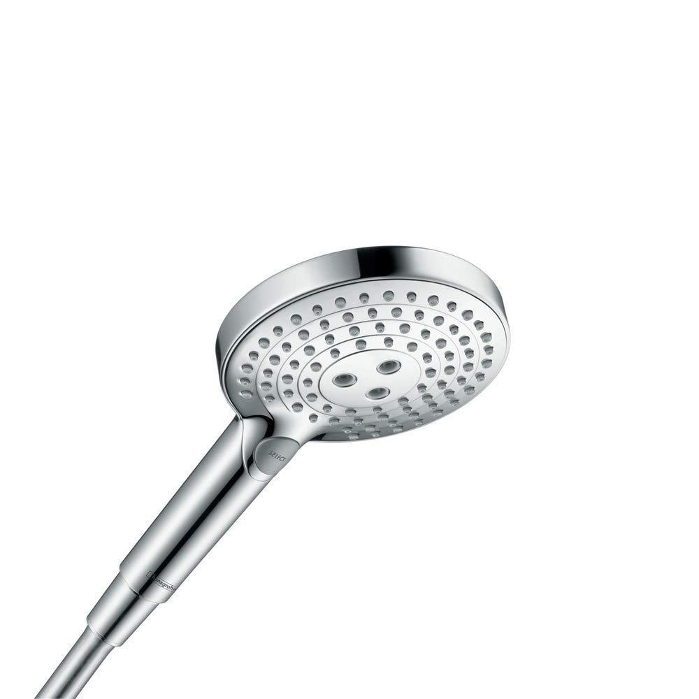 hansgrohe Raindance Select S Easy Install 5-inch Handheld Shower Head Modern 3 Powder Rain, Rain, Whirl 26014001