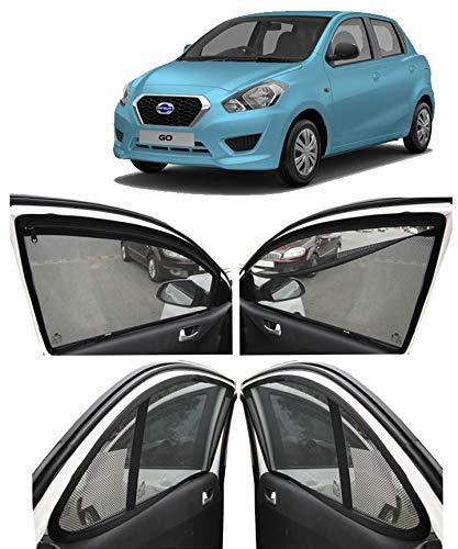 Autofact Car Accessories Zipper Magnetic Sunshades Compatible with Nissan Datsun Go