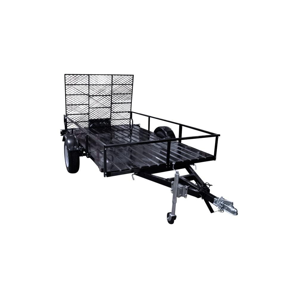 Detail K2 MMT6X10 6 ft. x 10 ft. Multi Purpose Open Rail Utility  Trailer  with Drive-Up Gate