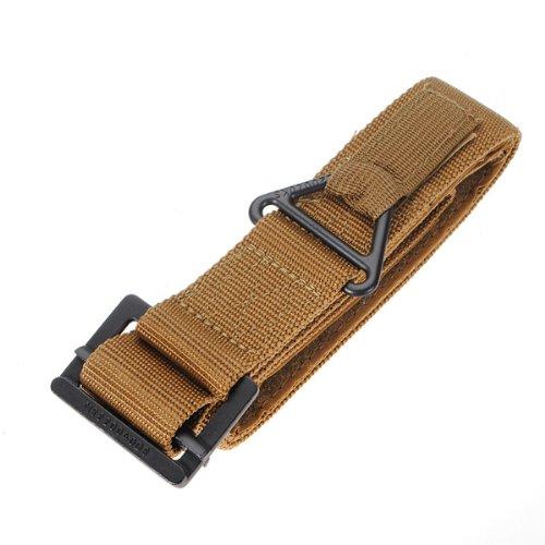 Adjustable Survival Tactical Belt Emergency Rescue Rigger Military CQB Coffee