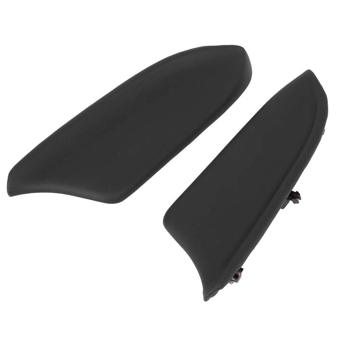 X AUTOHAUX 1 Pair Car Front Door Panels Armrest Lid Pad Handle Cover Black for Honda Accord 2008-2012