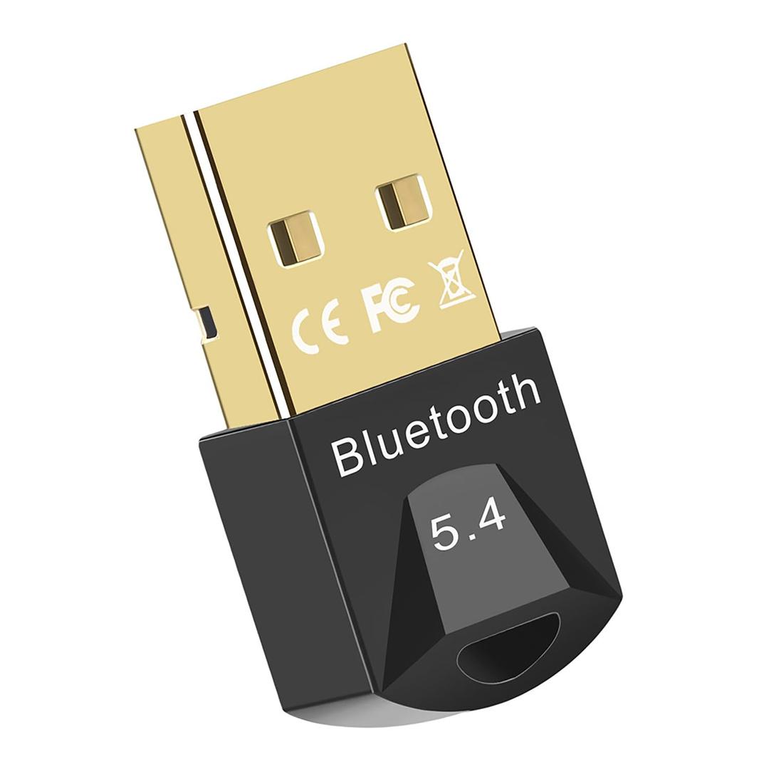 iLamvie Bluetooth 5.4 adapter, Bluetooth stick, Bluetooth adapter dongle, Bluetooth stick for PC, low latency, plug and play, suitable for Windows 7/10/8.1/11 (black)