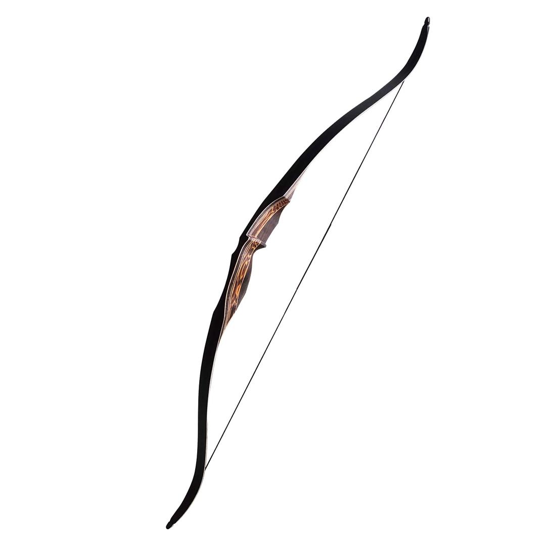 DEERACE 60" Ranger Longbow Traditional One Piece Bow, 25-60 Lbs Right Hand Wooden Hunting Bow