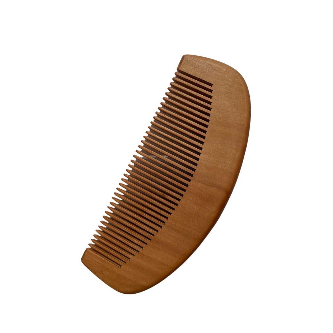 Daiso[Japanese Style] Peach Wood Natural Comb - Anti Static Hair lustrous hair can,also make oil combs. 8973