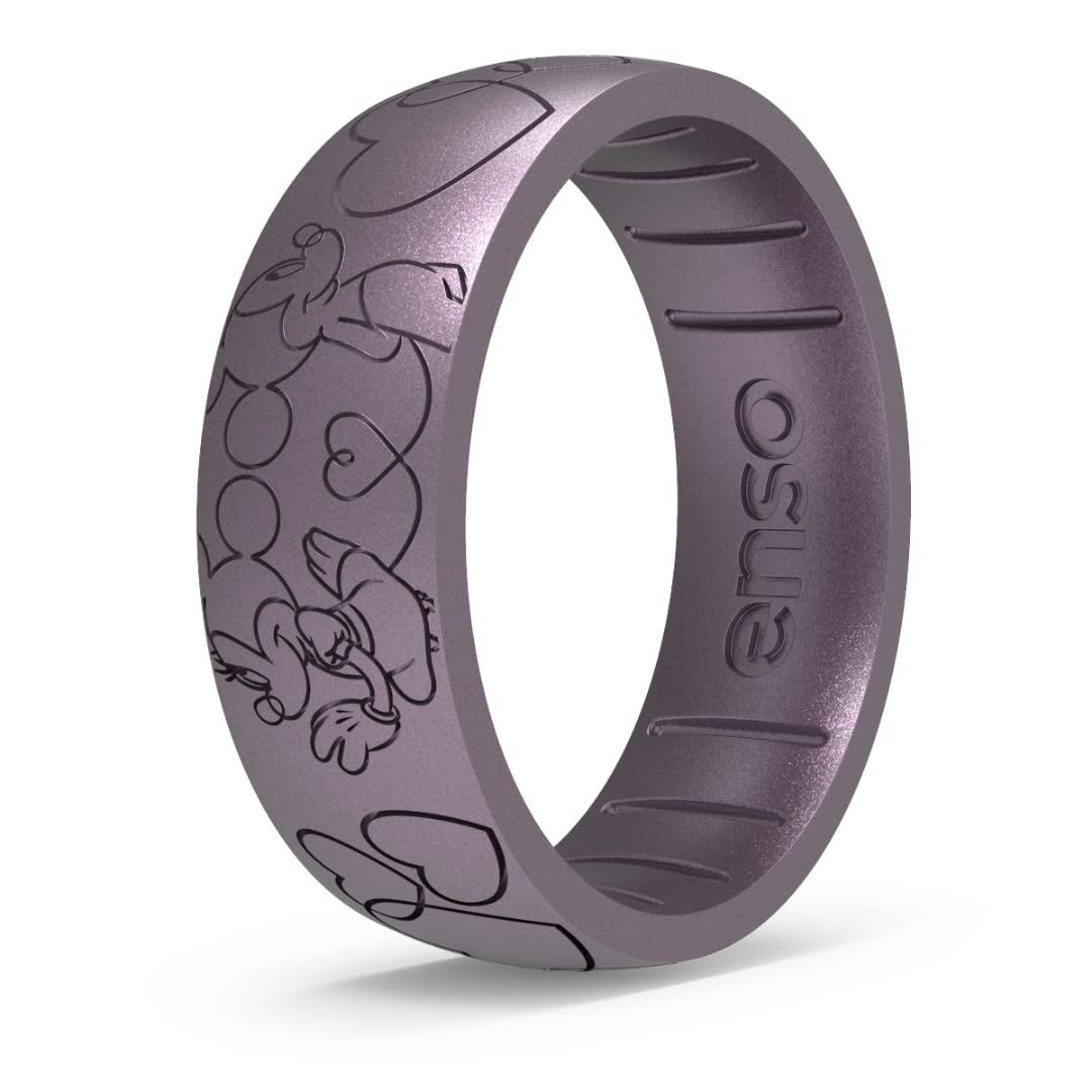 Disney Silicone Ring - Valentine's Day Collection - Comfortable and Flexible Design - Mickey Mouse and Minnie Mouse