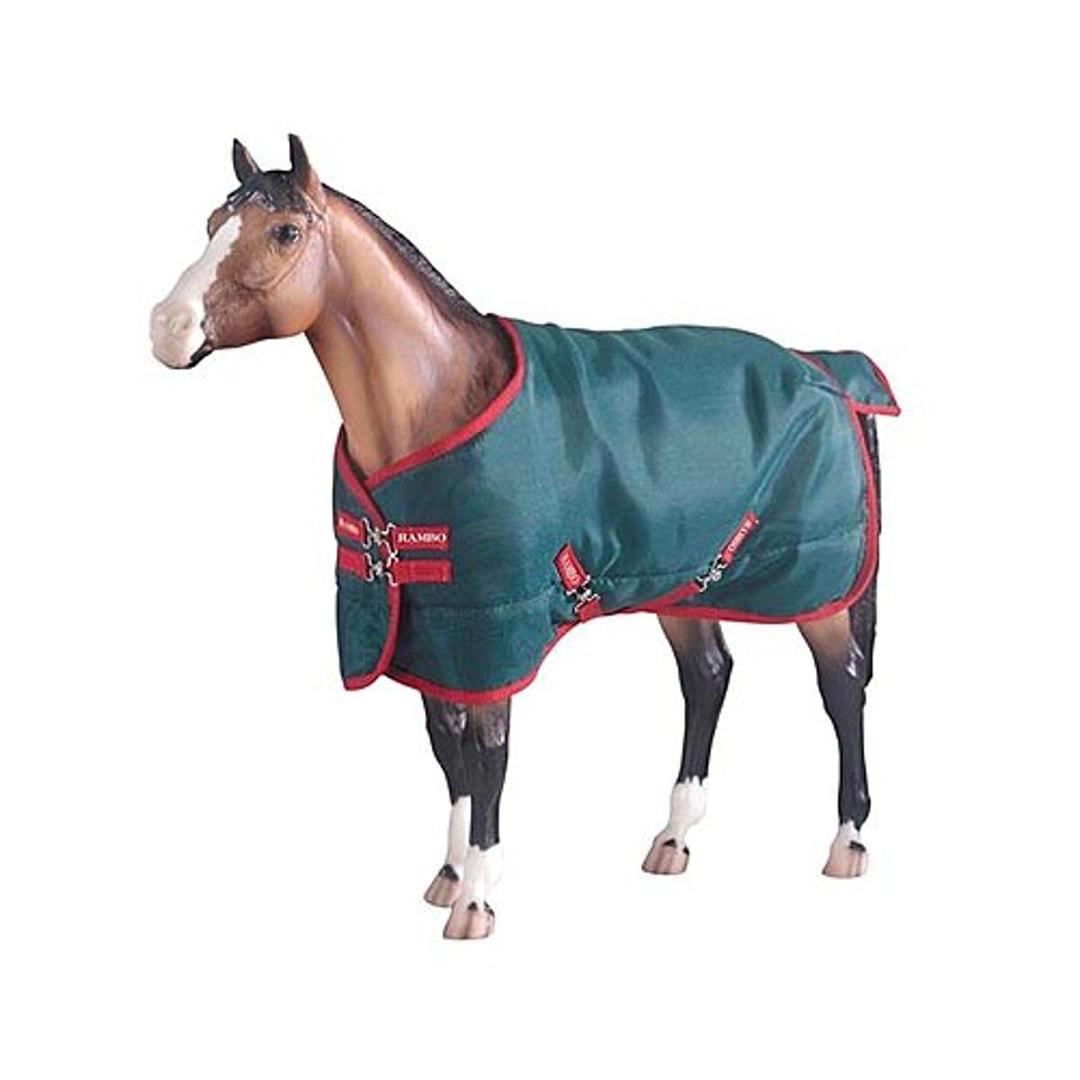 Breyer Traditional Rambo Blanket, Green/Red (1:9 Scale)