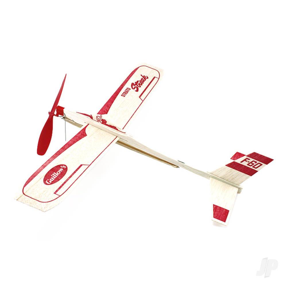 Strato Streak Rubber Band Powered Glider Guillows