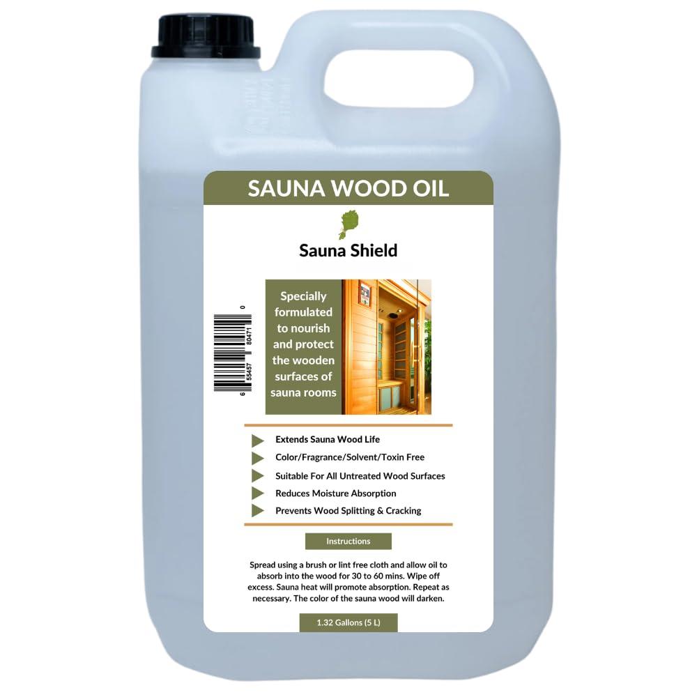 Sauna Wood Oil (1.32 Gallons) - Protects & Nourishes Sauna Wood