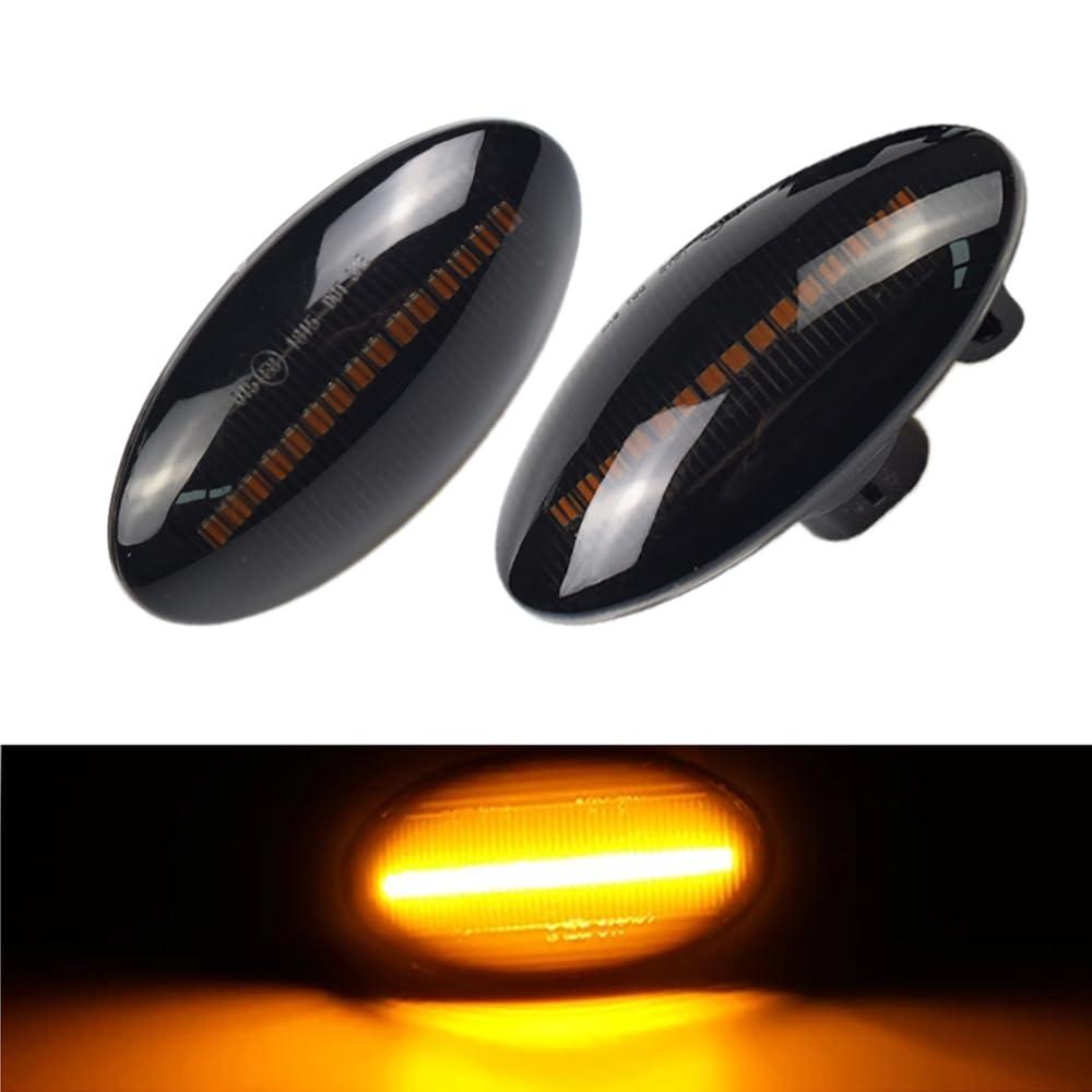 Hacreyatu Dynamic LED Side Marker Turn Signal Lights Indicator Amber For Suzuki Swift Jimmy Vitara SX4 XL7 Splash lgnis APV Alto Grand Vitara