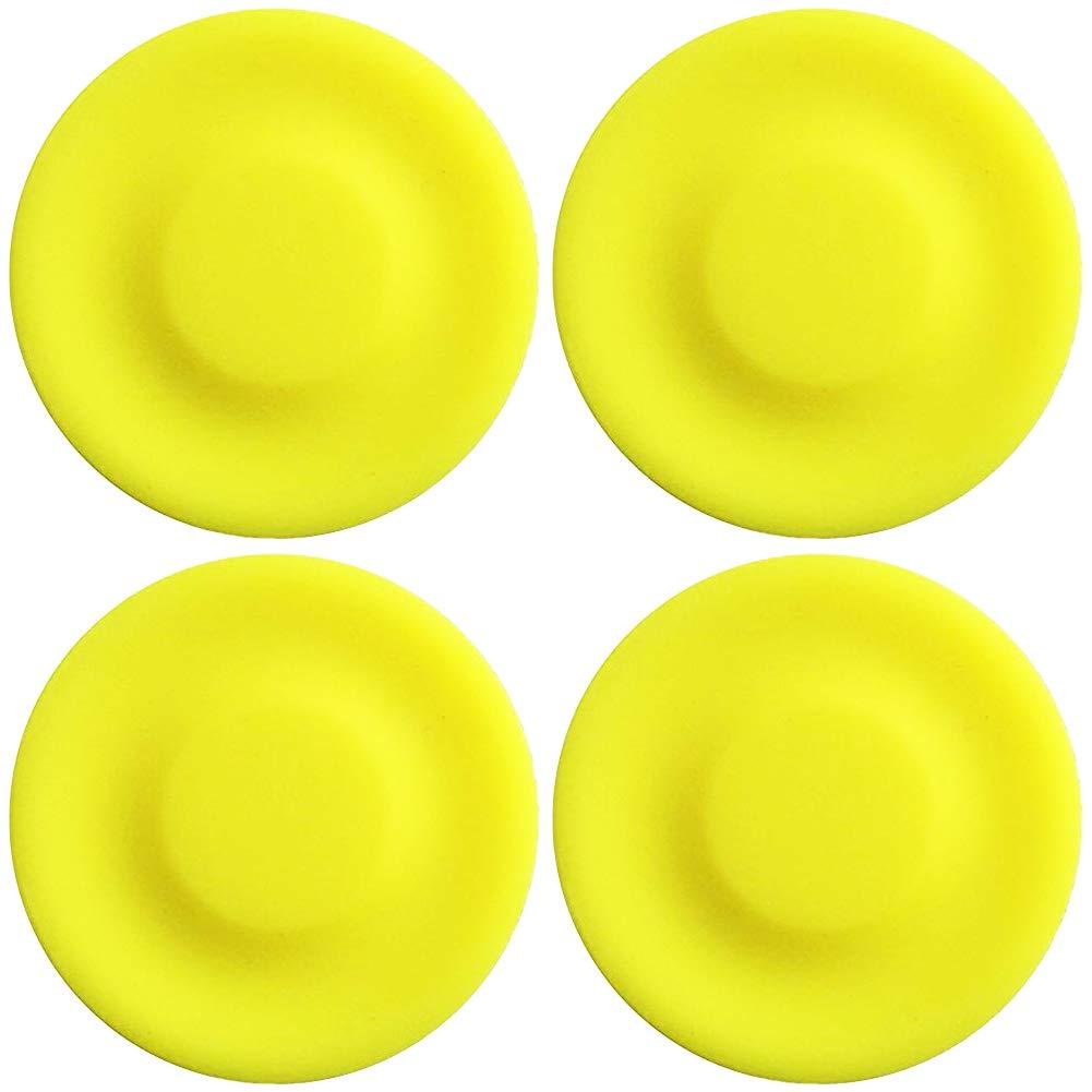 Miotlsy Mini Frisbee Zip Chip Frisbee Mini Pocket Flying Disc Hand-push UFO Flexible Soft Spin in Catching Game for Adults and Kids 4pcs