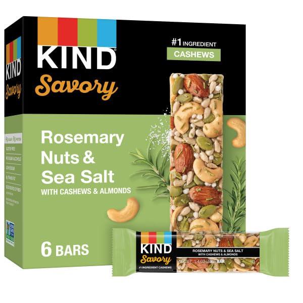 KINDBars, Rosemary Nuts & Sea Salt, 6 Count