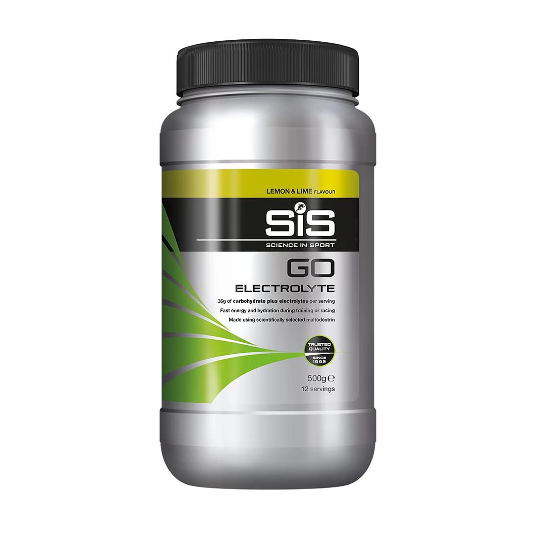 Science in SportGO Electrolyte Powder Energy Drinks, High Carbohydrates and Sodium, Lemon and Lime Flavour, 12 Servings Per 500 g