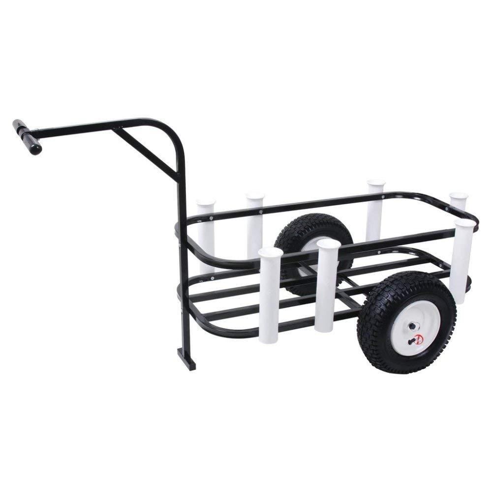 Sea StrikerDeluxe Surf, Pier and Beach Cart – Outdoor Fishing Rolling Wheel Wagon