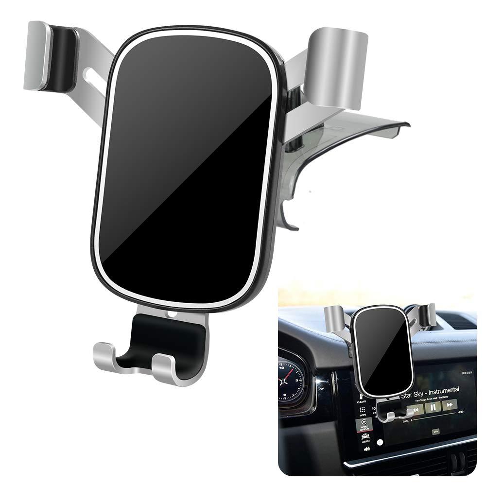 LUNQIN Car Phone Holder for Porsche Macan 2015-2025 and Porsche Cayenne 2019-2023 SUV Auto Interior Accessories Cell Phones Mount Cellphone Mobile Cradle Charging Navigation GPS Bracket Vent Accessory