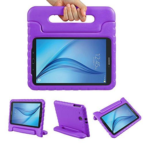 Color Our Life Samsung Galaxy Tab E 9.6 Kiddie Case-Shock Proof Light Weight Convertible Handle Stand Cover for Samsung Galaxy Tab E 9.6 Inch Tablet (Purple)