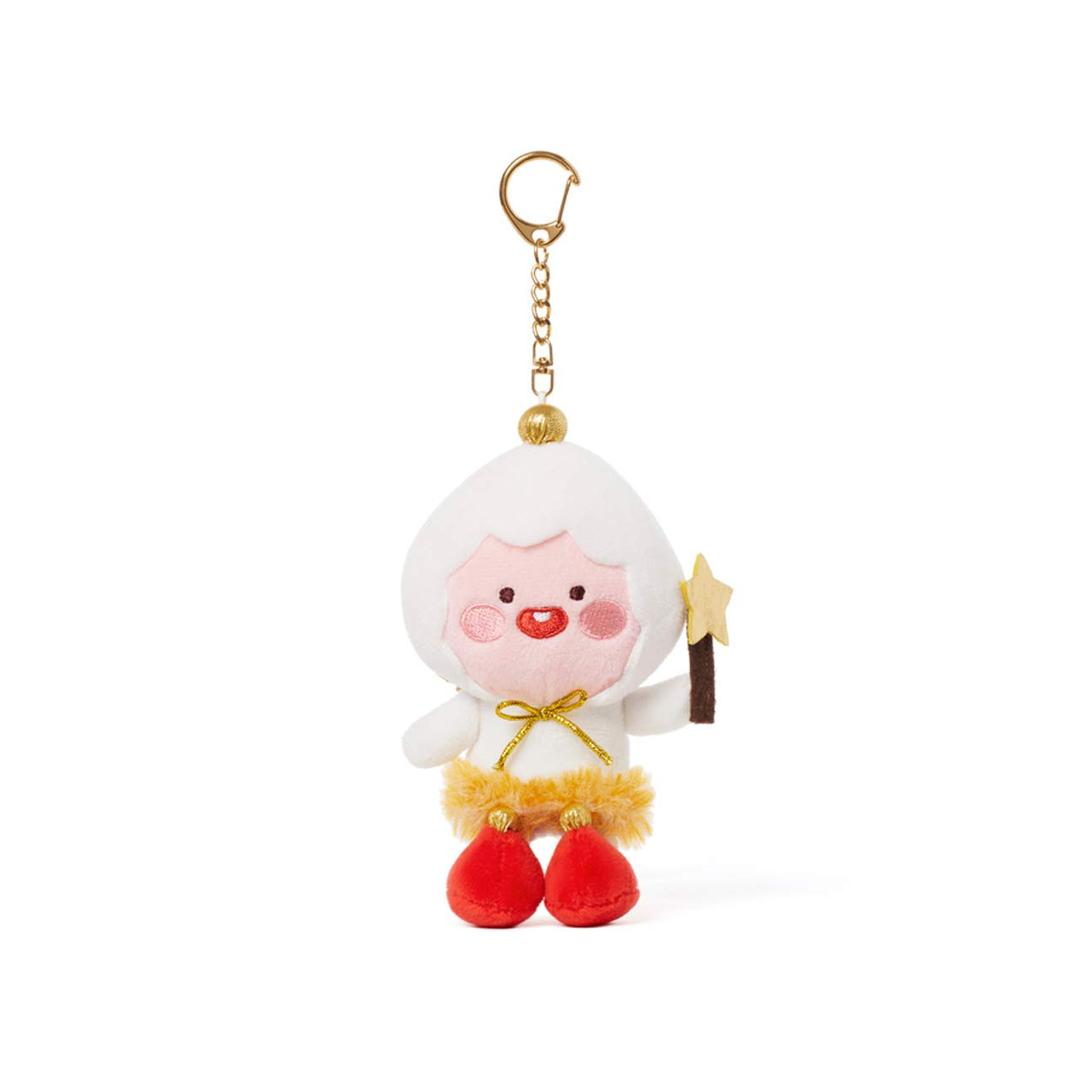 KAKAO FRIENDS Official- Winter Wonderland Edition Christmas Winter Seasonal Present Gift Keyring Keychain Plush Cute Character (Apeach)