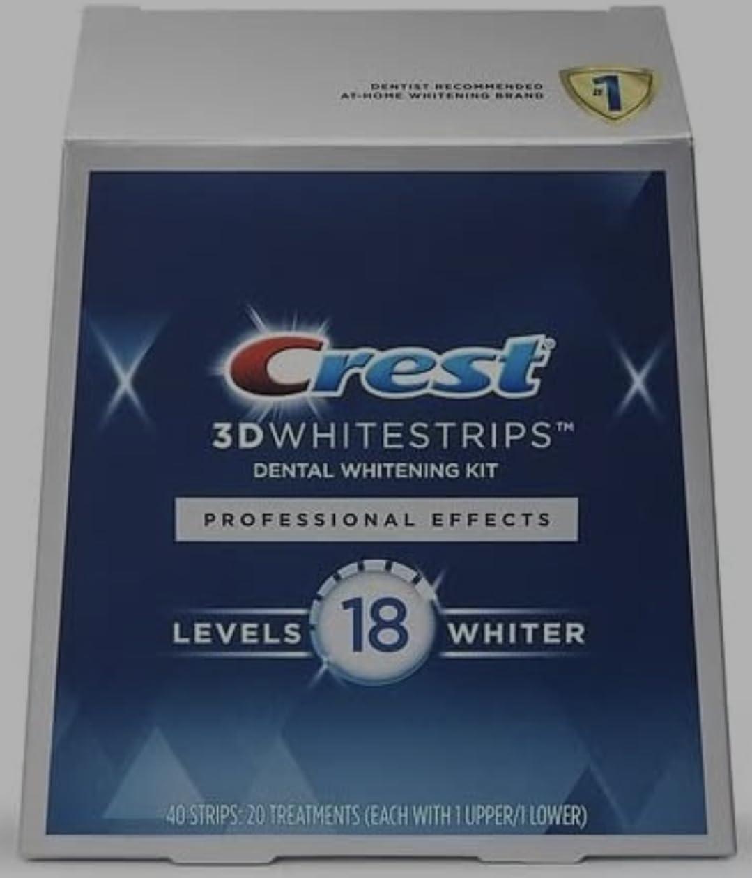 Crest3D No Slip Whitestrips Professional Effects Teeth Whitening Kit 20 ea