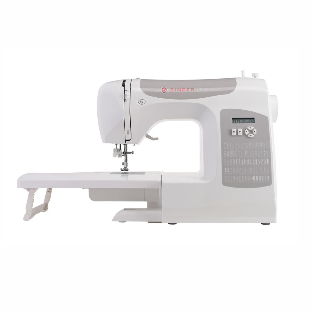 SINGER C5200 Computerized Sewing & Quilting Machine with Extension Table & Accessory Kit | 180 Stitch Applications, Touch Button Stitch Selection, LCD Screen, Full Metal Frame & 1-step Buttonhole