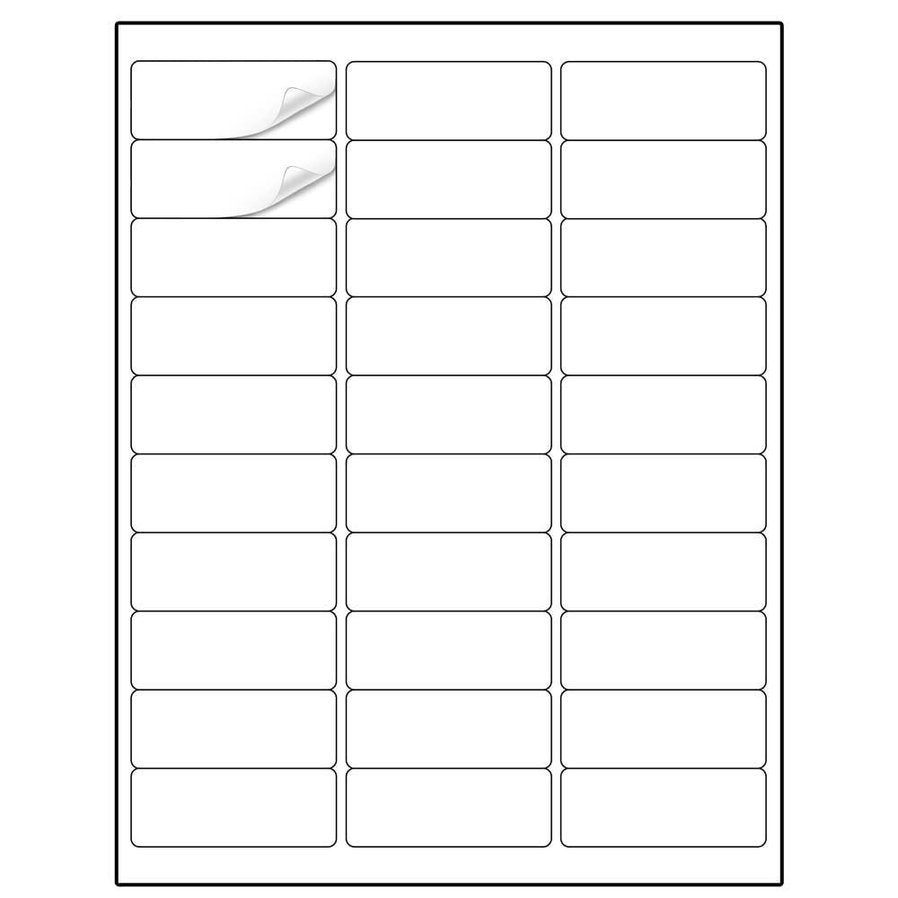 MethdicAddress Labels 1" x 2-5/8" 900 Labels Sticker Paper for Laser/Ink Jet Printer Mailing Labels 8.5"×11" White 30 per Sheet