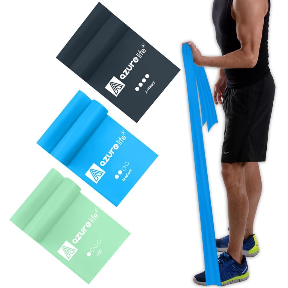 Resistance Bands,Professional Long Non-Latex Elastic Stretch Bands,Exercise Bands for Physical Therapy, Yoga, Pilates, Rehab, at-Home or The Gym Workouts, Strength Training