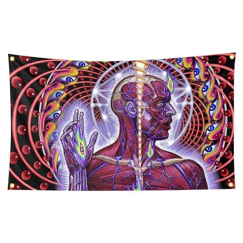 Lateralus Rock Music Album Covers Art Tapestry 3×5FT Bedroom Wall Art Tapestry For Family Dormitory Living Room