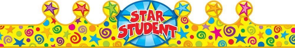 Carson Dellosa – Star Student Crowns, Classroom Rewards, Classroom Décor, 30 Pack