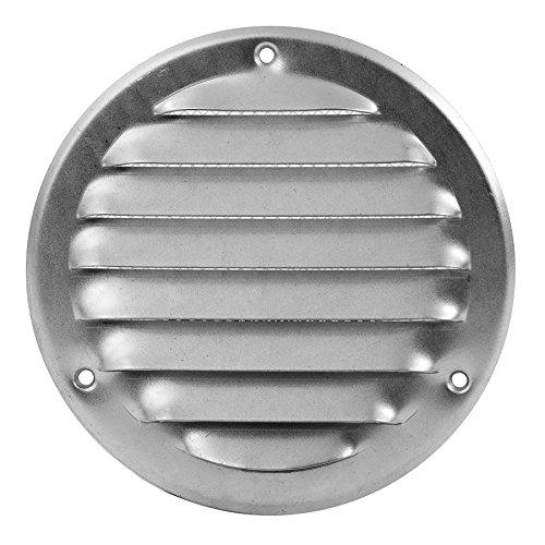 Ø 7'' Round Galvanized Steel Vent Cover with Insects Screen - Sidewall and Ceiling - Outside Dimensions: Ø 9.44''