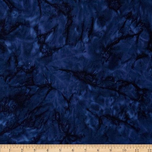 Kaufman Artisan Batiks Prisma Dyes Mottled Navy, Fabric by the Yard