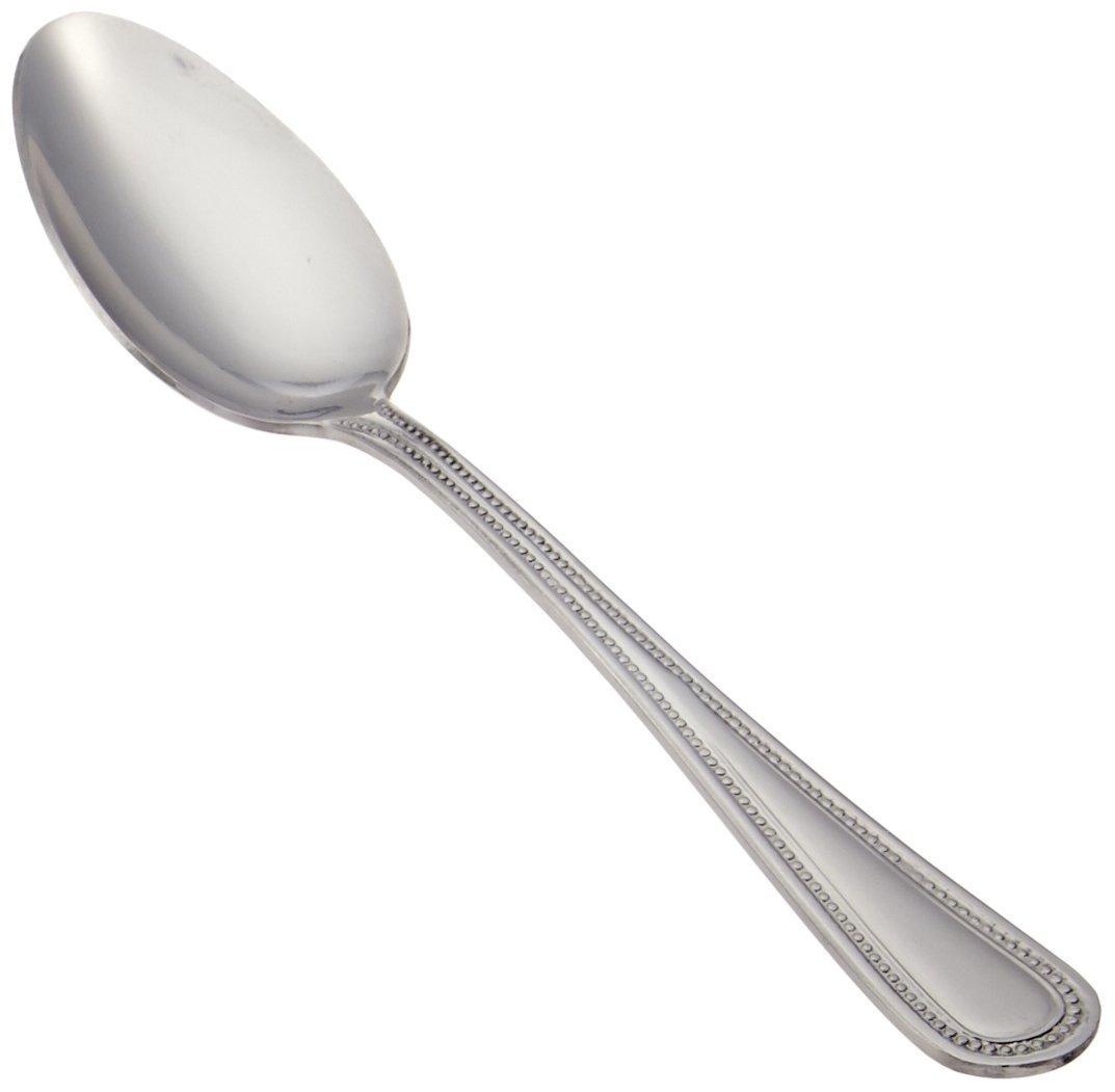 Winco 12-Piece Dots Teaspoon Set, 18-0 Stainless Steel,Silver