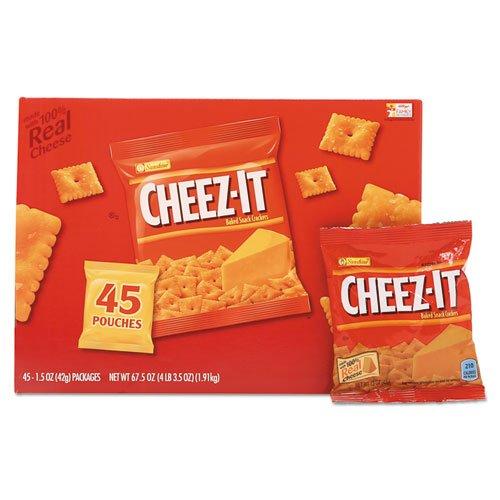 Cheez-It Original Cheese Crackers - School Lunch Food, Baked Snack, Single Serve,1.5 Ounce (Pack of 36)