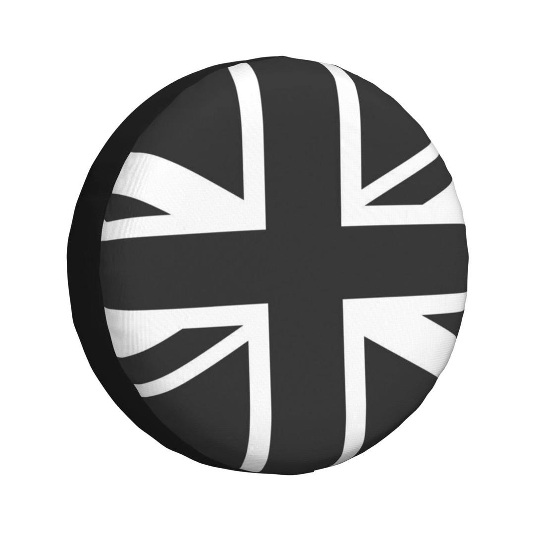 UK British Flag Union Jack Spare Tire Cover, Waterproof Sun Rain Snow Protector Wheel Tire Cover, Universal Fit for RV Trailer Truck SUV Motorhome Travel Camper Trailer 14" 15" 16" 17"