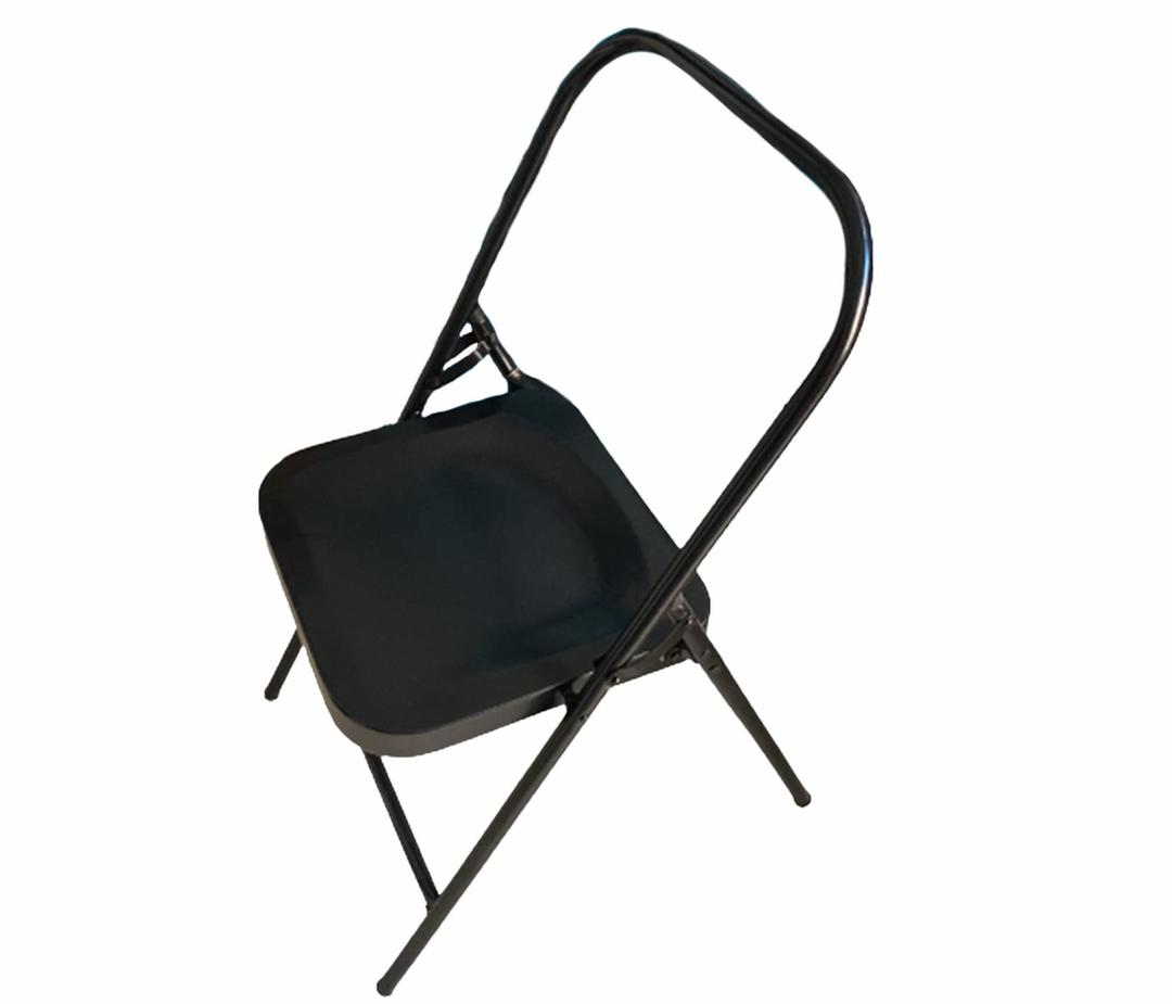 The Yogis™️ Iyengar Yoga Chair & Meditation Yoga Chair/Folding Chair [ Black - Colour ]