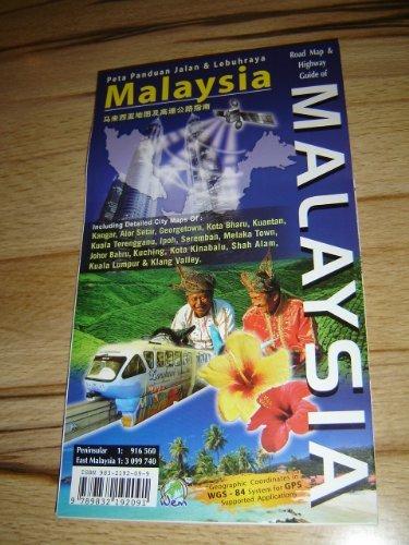 Road map & highway guide of Malaysia: Including detailed city maps of Kangar, Alor Setar ... Kuala Lumpur & Klang Valley = Peta panduan jalan & lebuhraya Malaysia