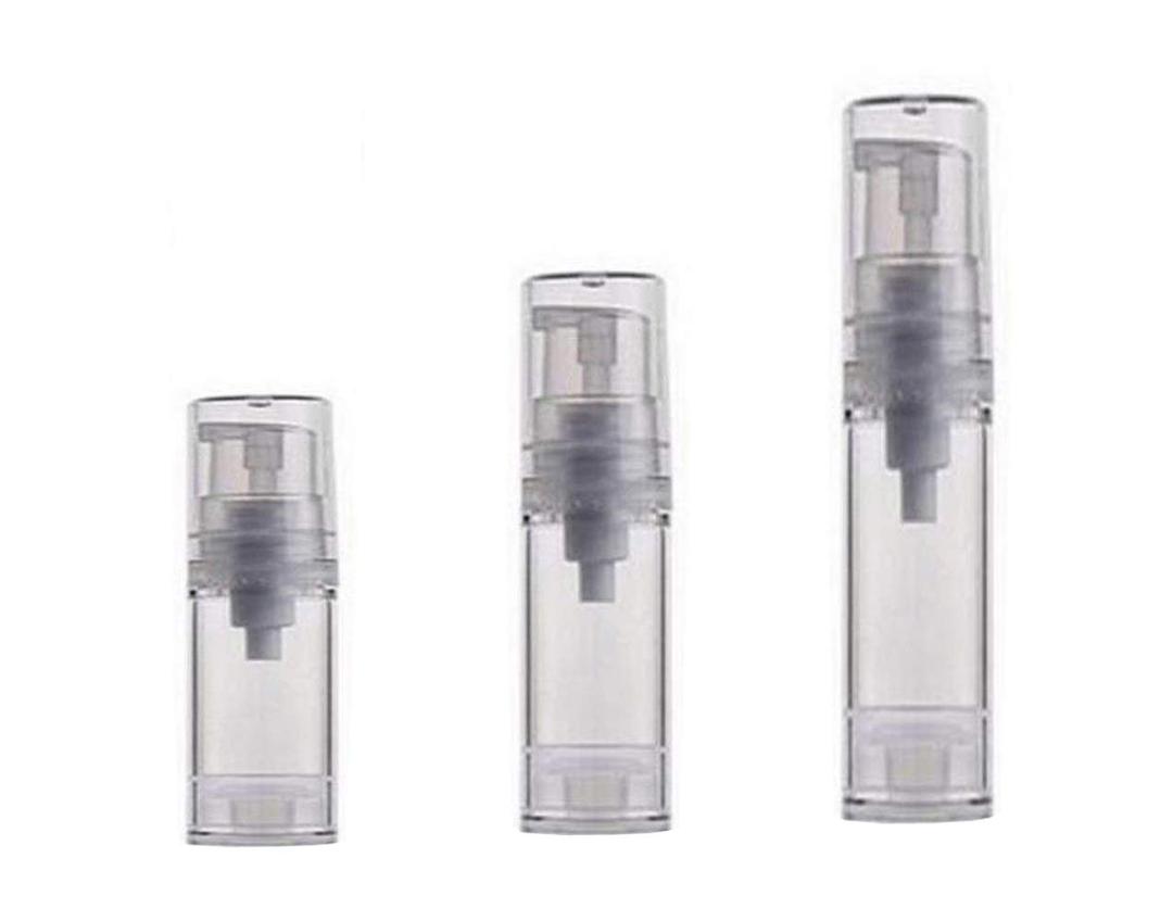 3PCS 5ML+10ML+15ML Empty Refillable Airless Plastic Bottle Vacuum Pump Press Foam Container