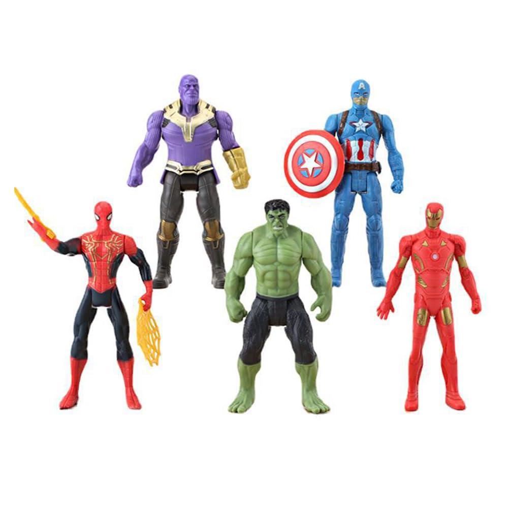 5pcs Collectible Super Hero Series Exclusive Figure Set, 4.7-Inch Action Figures